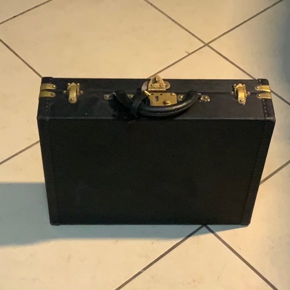 Louis Vuitton vintage collectible, 1930s black presidents briefcase 57/100!!! - Picture 1 of 5